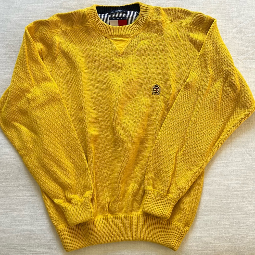Tommy Hilfiger Yellow Crewneck Sweater